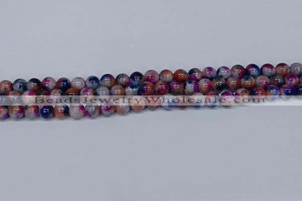 CMJ430 15.5 inches 8mm round rainbow jade beads wholesale