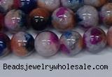 CMJ431 15.5 inches 10mm round rainbow jade beads wholesale