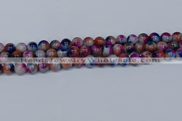 CMJ432 15.5 inches 12mm round rainbow jade beads wholesale