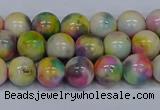 CMJ437 15.5 inches 8mm round rainbow jade beads wholesale