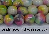 CMJ438 15.5 inches 10mm round rainbow jade beads wholesale