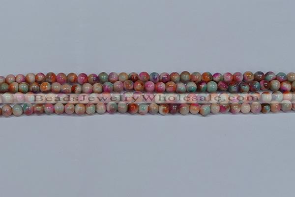 CMJ443 15.5 inches 6mm round rainbow jade beads wholesale