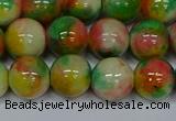 CMJ460 15.5 inches 12mm round rainbow jade beads wholesale