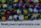 CMJ464 15.5 inches 6mm round rainbow jade beads wholesale