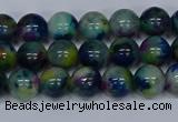 CMJ465 15.5 inches 8mm round rainbow jade beads wholesale