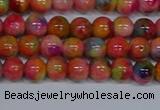 CMJ471 15.5 inches 6mm round rainbow jade beads wholesale