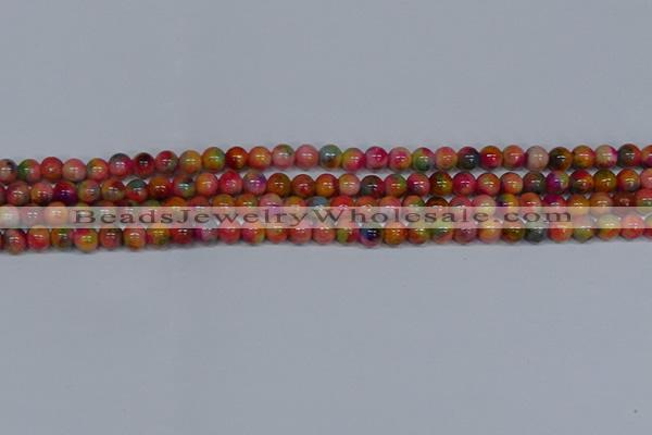 CMJ471 15.5 inches 6mm round rainbow jade beads wholesale