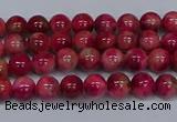 CMJ477 15.5 inches 4mm round rainbow jade beads wholesale