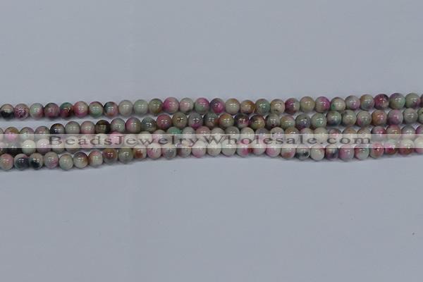 CMJ492 15.5 inches 6mm round rainbow jade beads wholesale