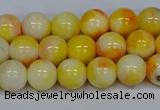 CMJ507 15.5 inches 8mm round rainbow jade beads wholesale