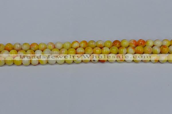 CMJ507 15.5 inches 8mm round rainbow jade beads wholesale