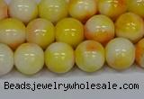 CMJ508 15.5 inches 10mm round rainbow jade beads wholesale