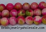 CMJ514 15.5 inches 8mm round rainbow jade beads wholesale