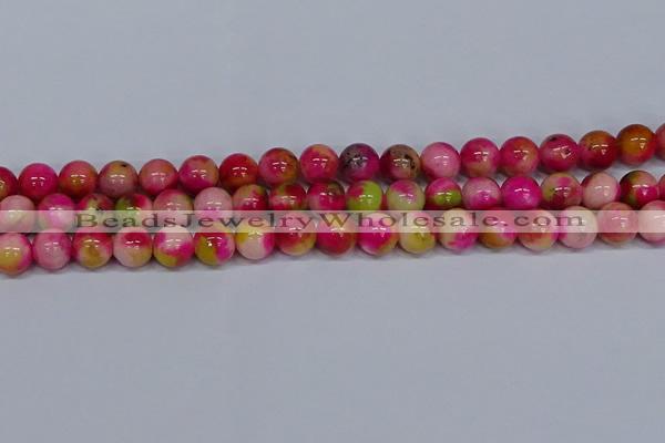 CMJ516 15.5 inches 12mm round rainbow jade beads wholesale