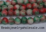 CMJ534 15.5 inches 6mm round rainbow jade beads wholesale