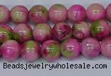 CMJ549 15.5 inches 8mm round rainbow jade beads wholesale