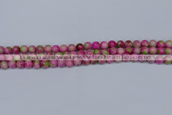 CMJ549 15.5 inches 8mm round rainbow jade beads wholesale