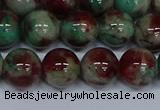 CMJ572 15.5 inches 12mm round rainbow jade beads wholesale