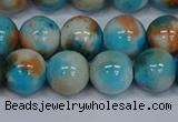 CMJ579 15.5 inches 12mm round rainbow jade beads wholesale