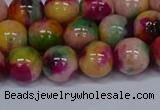 CMJ592 15.5 inches 10mm round rainbow jade beads wholesale