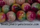 CMJ593 15.5 inches 12mm round rainbow jade beads wholesale