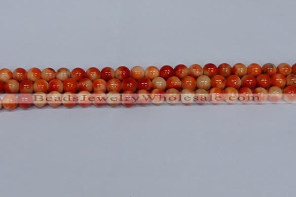 CMJ605 15.5 inches 8mm round rainbow jade beads wholesale