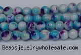 CMJ610 15.5 inches 4mm round rainbow jade beads wholesale