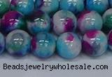 CMJ614 15.5 inches 12mm round rainbow jade beads wholesale