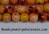 CMJ647 15.5 inches 8mm round rainbow jade beads wholesale