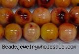 CMJ649 15.5 inches 12mm round rainbow jade beads wholesale