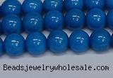 CMJ66 15.5 inches 8mm round Mashan jade beads wholesale