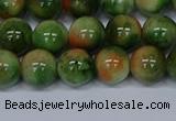 CMJ676 15.5 inches 10mm round rainbow jade beads wholesale