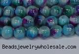 CMJ687 15.5 inches 4mm round rainbow jade beads wholesale