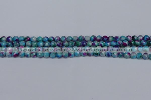 CMJ688 15.5 inches 6mm round rainbow jade beads wholesale