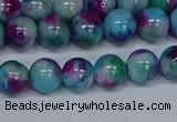 CMJ689 15.5 inches 8mm round rainbow jade beads wholesale