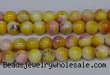 CMJ694 15.5 inches 4mm round rainbow jade beads wholesale