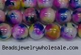 CMJ711 15.5 inches 10mm round rainbow jade beads wholesale