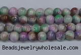 CMJ715 15.5 inches 4mm round rainbow jade beads wholesale