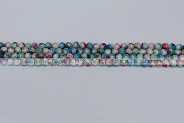 CMJ730 15.5 inches 6mm round rainbow jade beads wholesale