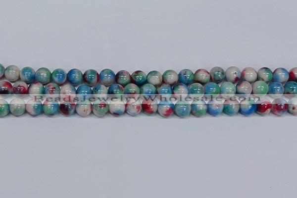 CMJ732 15.5 inches 10mm round rainbow jade beads wholesale