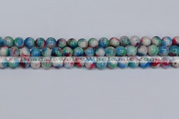 CMJ733 15.5 inches 12mm round rainbow jade beads wholesale