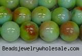 CMJ740 15.5 inches 12mm round rainbow jade beads wholesale