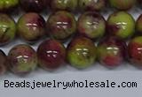 CMJ746 15.5 inches 10mm round rainbow jade beads wholesale