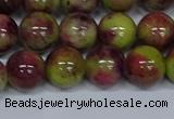 CMJ747 15.5 inches 12mm round rainbow jade beads wholesale