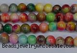 CMJ750 15.5 inches 4mm round rainbow jade beads wholesale