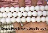 CMJ804 15.5 inches 12mm round matte Mashan jade beads wholesale