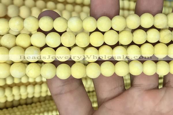 CMJ807 15.5 inches 8mm round matte Mashan jade beads wholesale