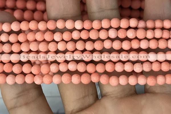 CMJ825 15.5 inches 4mm round matte Mashan jade beads wholesale