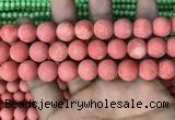 CMJ829 15.5 inches 12mm round matte Mashan jade beads wholesale