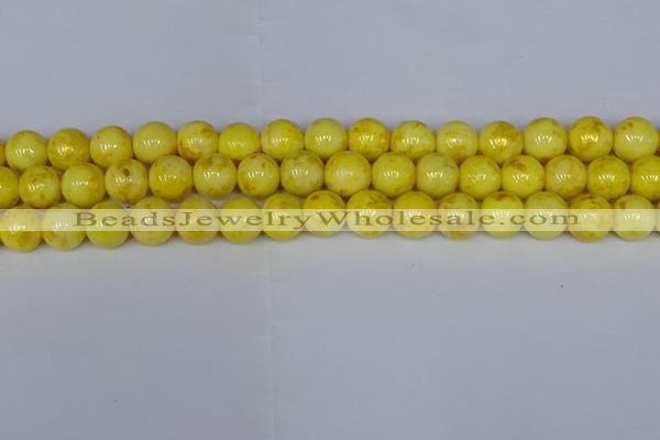 CMJ907 15.5 inches 8mm round Mashan jade beads wholesale